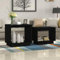 CCCINER Satztische 2 STK. Schwarz Massivholz Kiefer, Kaffeetische, Couchtische
