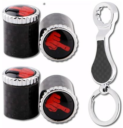 GLL 4PCS Autoreifen Ventilkappen, Anti-Diebstahl-Reifen Ventilkappen, Staub-Beweis-Cover Universal fit für Autos, Geländewagen, Fahrrad und Fahrrad, LKW, Motorräder