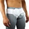 CJQRL Leistenbruchgürtel für Männer, Leistenbruch Gürtel, Herniengürtel Hernienstütze, Bruchband Leistenbruch, Flexibel verstellbarer, mit abnehmbaren Kompressionspolstern, Weiß