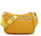 YUESITE Umhängetasche Damen, Kleine Gesteppt Schultertasche mit mehreren Taschen Leichte Wasserdichte Messenger Bags Nylon Geldbörse Handtasche Orange