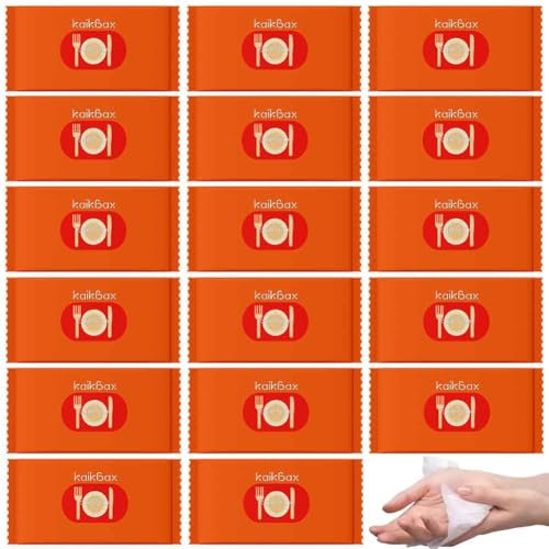 30Pack Individually Wrapped Disposable Dining Wet Wipes;Travel Guest Wet Wipes;Hand and Face Wet Wipes,Portable Personal Cleansing Wipes for Restaurant,Barbecue,Travel,Office, Daily Use