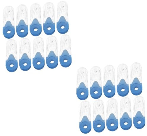 Cabilock 2 Sätze Magnetische Jalousien Jalousiekette Kabelgebunden Filme Fensterstangenöffner Intelligente Jalousien Blinde Gewichte Jalousien Halterungen Haken Led Acryl 10 Stück * 2