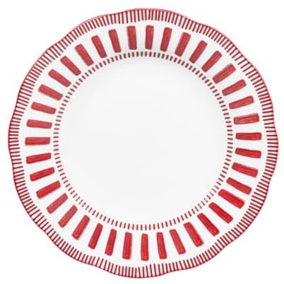 Table Passion - Assiette creuse Napoli rouge 22 cm (lot de 6)
