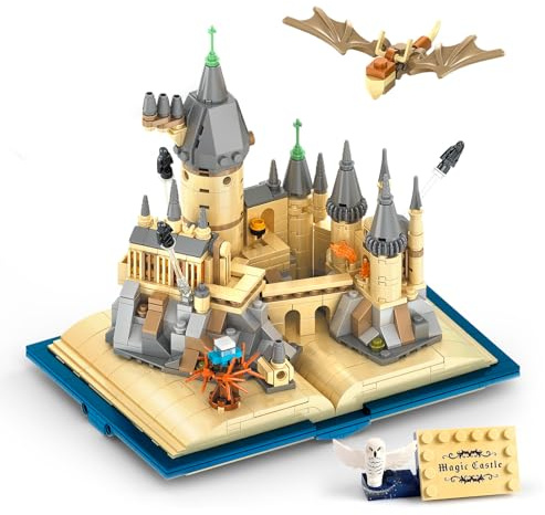 VEPOWER Magisches Schloss Bauspielzeug, 749 Bausteine Buch-Design, Modell zum Sammeln & Ausstellen, Kreatives Geschenk für Kinder ab 6 Jahren & Erwachsene