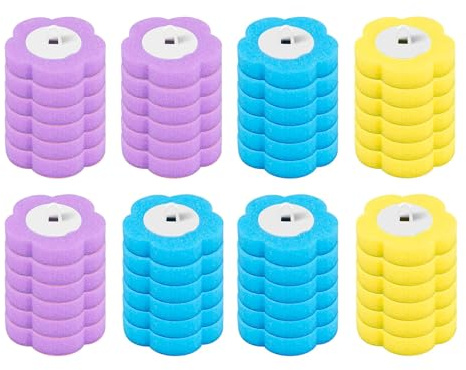 48Pcs Disposable Toilet Wand Scrubber Replacement Heads, Fits Most Handles