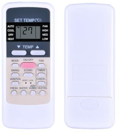 RYQIF Telecomando di ricambio adatto per condizionatore Toshiba WC-E1NE WH-E1BE WC-E1BE WC-E1BE