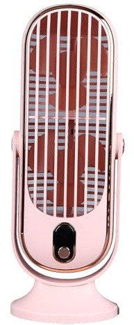 lyrlody Schreibtisch-Turmventilator, 5 Geschwindigkeiten, Bürstenloser USB-Motor, Leiser 22-dB-Oszillierventilator mit Abnehmbarem Laufrad, für Zuhause, Büro, Schlafzimmer, Wohnzimmer (PINK)