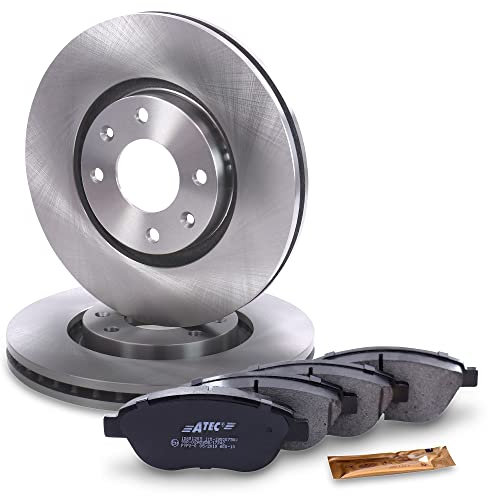 BESTPRICE Bremsenset Vorderachse inkl. Bremsscheiben Belüftet Ø 283 mm + Bremsbeläge vorne