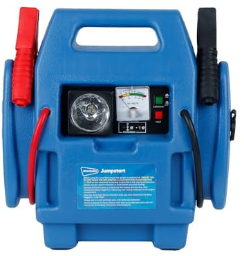 Streetwize SWPP9 Portable Power Pack - Emergency Jump Starter with 260 psi Air Compressor, 12V Battery, Booster Cables, LED Work Lights