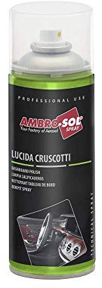 AMBRO-SOL - Spray limpiador de salpicaderos, ideal para el mantenimiento del interior del vehículo. Bote de aerosol de 600 ml para una limpieza efectiva y sin residuos grasos.
