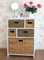 Tetbury White Storage Unit with 5 Drawers. Solid hallway bathroom basket storage unit. FULLY ASSEMBLED.