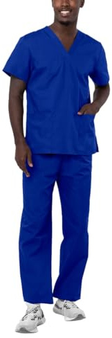 Adar Universal Tenue Médicale Unisexe - Ensemble avec Cordon - 701 - Royal Blue - XS