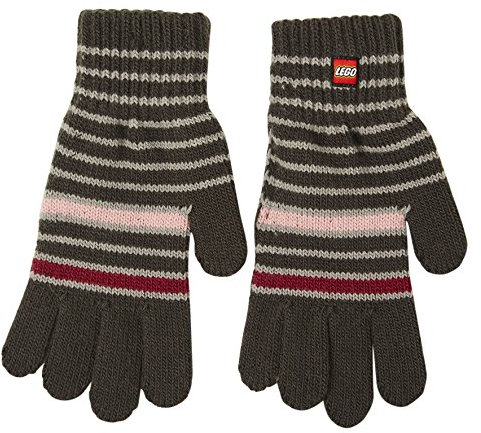 LEGO Wear Mädchen Handschuhe ABRIEL 633 - Strickhandschuhe, Gr. One size, Grau (Dark Grey 984)