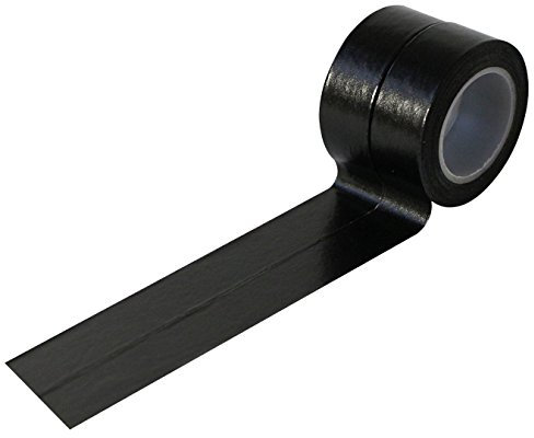 UOOOM 2 Rolls 10m x 15mm Beautiful Washi Tape Masking Tape deko klebeband buntes Klebebänder DIY scrapbook deko (Schwarz)