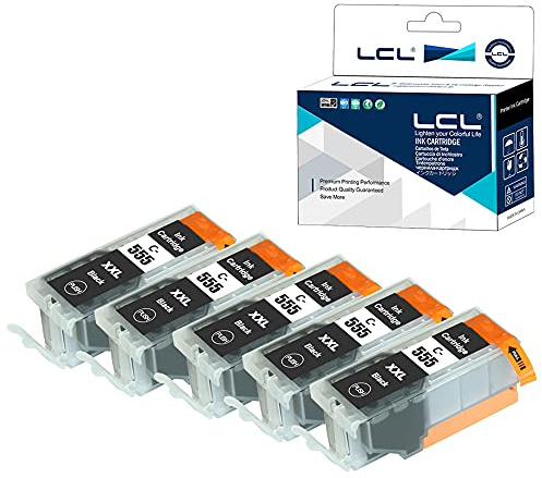 LCL 8049B003 PGI-555 XXL PGBK (5Stücke PGBK) Tintenpatrone | Kompatibel für Canon PIXMA IX6850 MX925 MX725