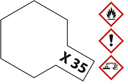 PINTURA ACRILICA X-35, TRANSPARENTE SATINADO