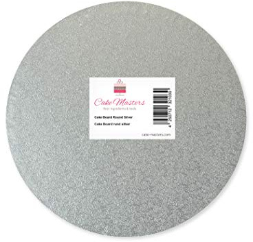 Pati-Versand Cakeboard rund 40cm silber 5 Stück