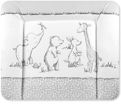 Julius Zöllner Wickelauflage Softy 85x75 cm - Wickelunterlage - wasserdicht und abwischbar - Made in Germany – Oeko-Tex Standard 100 – Safari