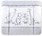 Julius Zöllner Wickelauflage Softy 85x75 cm - Wickelunterlage - wasserdicht und abwischbar - Made in Germany – Oeko-Tex Standard 100 – Safari
