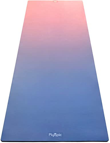 Plyopic All-In-One Hot Yoga Mat | Luxury Sweat-Grip Mat/Towel Combo | Non-Slip, Eco-Friendly Natural Rubber | Ideal for Yoga, Pilates, Bikram, Hot yoga, Workout and Exercise