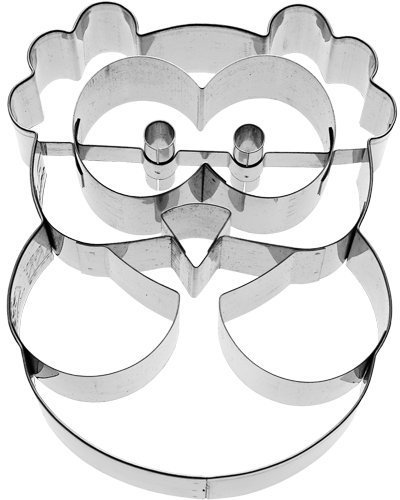 Ausstechform 'Eule Alva', 9 cm, Ausstecher Edelstahl, rostfrei, Tiere, Herbst by RBV Birkmann