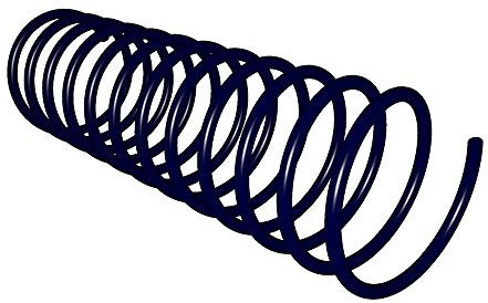 Spiral-Ersatzschlauch für Munddusche schwarz 1,50m Flexibel Druckstabil