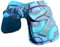 Kunst und Magie Doppel Bauchtasche Sidebag Gürteltasche Festivaltasche Hippie Goa, Farbe:Petrol/Lila