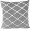 Nielsen Kissenbezug Diamond 45x45 cm Bright White (grau/weiß) Baumwolle Bedruckt Gemustert Dekokissen Modisches Kissen Sommerkissen Sofakissen Couchkissen Zierkissen Dekoration