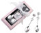 Brüssel08 1 Paar Kreative Edelstahl Herz Griff Trinklöffel Set Tee Kaffee Löffel Teelöffel Obst Dessert Löffel Schaufel Hochzeit Party Gastgeschenk Geschenk für Gäste Souvenirs Zufällig