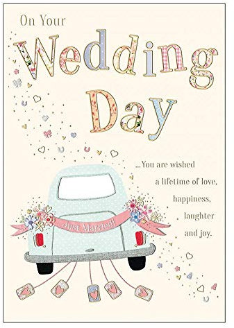 Traditionelle Hochzeitskarte – 22,9 x 15,2 cm – Piccadilly Greetings
