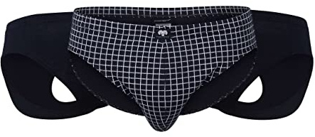 Ceceba Herren Slip Sport Slip (DE/NL/SE/PL, Alphanumerisch, 5XL, Regular, Regular, Navy/kariert)