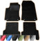 moto-MOLTICO Fußmatten Auto - Velours Autoteppiche passend für Mercedes-Benz C-Klasse W203 (2000-2007) - 4-teiliges Set - Schwarze Automatten mit Beigen Ziernähten