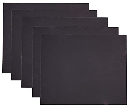 BBQ Grill Mat, 5 Pcs Non Stick Reusable and Baking Mesh for Indoor Outdoor Universal Oven Liners Heavy Duty Cooking Mats Easy Clean 40x33cm
