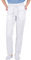 B-well ALESSI Medizinische Schlupfhose Arbeitshose Multitaschen Unisex mit Elastischem Bund und Gesäßtaschen Krankenhaus Uniformhose mit mittlerer Taille und Rundumgummibund (Weiss, S)