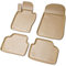 Recambo 3D Gummi Fußmatten kompatibel für BMW 3er E90 E91 Limo Touring BJ 2005-2012 | Auto Gummimatten | Passgenau | mit Rand | beige