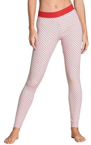 Calida Damen Elastic Trend Leggings, Blickdicht, Summer red, 36-38