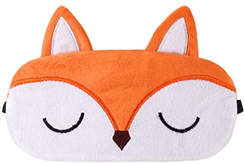 Masque de Sommeil, Masque de Nuit Enfant en Peluche Mignon 3D Moelleux Masque pour Dormir Enfant Respirant de Voyage pour Enfants Filles Femmes Adultes