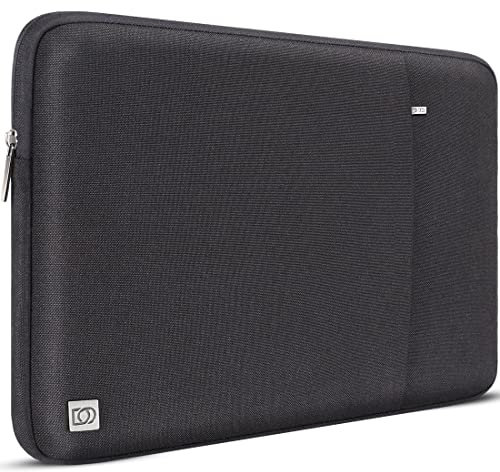 DOMISO 13.3 Zoll Wasserdicht Laptop Sleeve Case Laptophülle Notebook Hülle Tasche für 13 MacBook Air/13.5 Surface Book 2/13.3 Samsung Notebook 9 Pro/HP EliteBook 840 G5/Huawei MateBook D,Schwarz