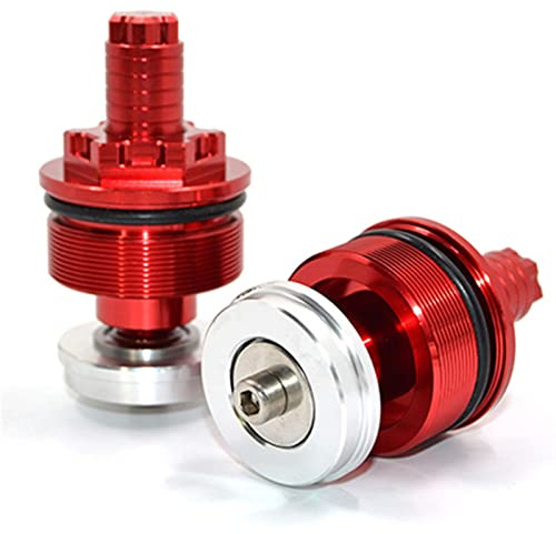 OOPUHKSY Bouchon Fourche Précharge Boulon Fourche Réglable pour Kawasaki Z650 Z750 ER6N ER6F pour Ninja 650R 400R ER4F pour Vulcan S650 ZRX 400 Zephyr 750 (Red)