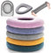YUANQIAN 5 x dickere WC-Sitzbezüge, weich, wärmer, Toilettensitz-Kissenbezug, dehnbar, waschbares Fasertuch, einfache Installation, bequemer WC-Deckel-Sitzbezug