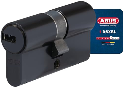ABUS Profil-Zylinder D6XBL 40/50 mit Codekarte und 5 Schlüsseln - 96805 - schwarz