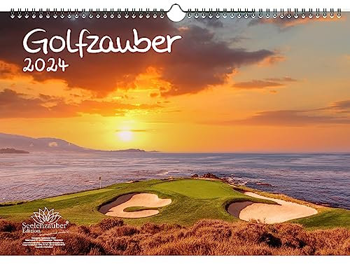 Golfzauber DIN A3 Kalender für 2024 Golf und golfen - Seelenzauber