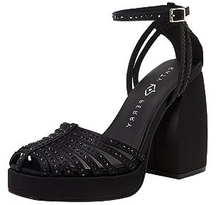 Katy Perry Damen The Uplift Strappy Platform, Schwarz, 7 US