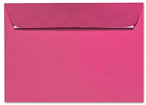 ARTOZ 15x Briefumschläge DIN C5 Pink (Fuchsia) - 229 x 162 mm Kuvert ohne Fenster - Umschläge selbstklebend haftklebend - Serie Artoz 1001