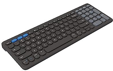 ZAGG Pro Keyboard 15-Inch, Multi-Pairing Mid-Size Keyboard with Type-C Wired & Qi Wireless Charging, Long-lasting Battery, Compatible with Windows, macOS, iOS, ChromeOS & Android (Charcoal)