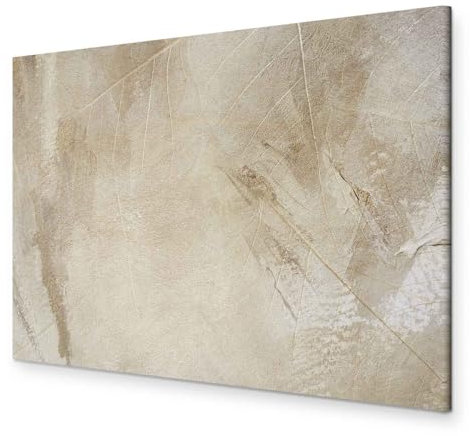 murando Akustikbild Abstrakt Bilder Akustikschaum Hochleistungsschallabsorber Schallschutz Leinwand 1 tlg Wandbild Raumakustik Schalldämmung wie gemalt beige f-C-0485-b-a