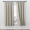PONY DANCE Kurze Vorhänge mit Kräuselband 2er Set H 175 x B 140 cm Verdunklungsvorhänge für Schienen Schlafzimmer Gardinen Blickdicht Thermal Curtains Blackout for Bedroom, Natur