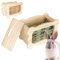 Heuraufe für Kaninchen,Heuraupe für Kaninchen | Heuhalter aus,Futterspenderständer für Hasen, Chinchillas, Meerschweinchen, Holzgrashalter, Kleintierkäfigzubehör Zonewd