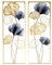 CCAUUB Gold Wandbild Ginkgo Blätter Skulptur Wandschmuck, Metall Wanddeko, modern Wandbilder Wohnzimmer Wanddekoration Design Wand Bild (Typ A)