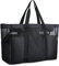 Forhome Grand Sac de Plage Femme XXL Imperméable Tote Bag avec Zip et Partition Humide Maille Beach Bag Anti-Sable Pliable Main Sac Pour la Plage, Les Vacances, Le Shopping et Les Voyages